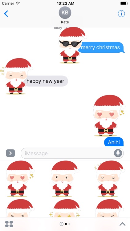 Super cute Santa Claus for Christmas - Fx Sticker