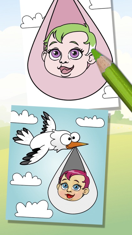 Storks Coloring Book for kids - Premium