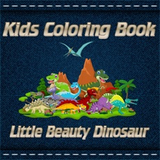 Activities of Kids Coloring Book Little Beauty Dinosaur