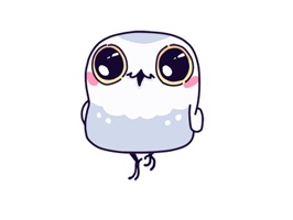 White Owl - Animated Stickers And Emoticons