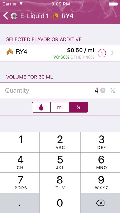E-Liquid Calculator screenshot-4