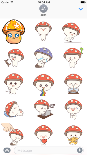 Mushroom Cute -  Fc Sticker(圖2)-速報App