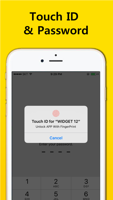 How to cancel & delete WIDGET 12 from iphone & ipad 4
