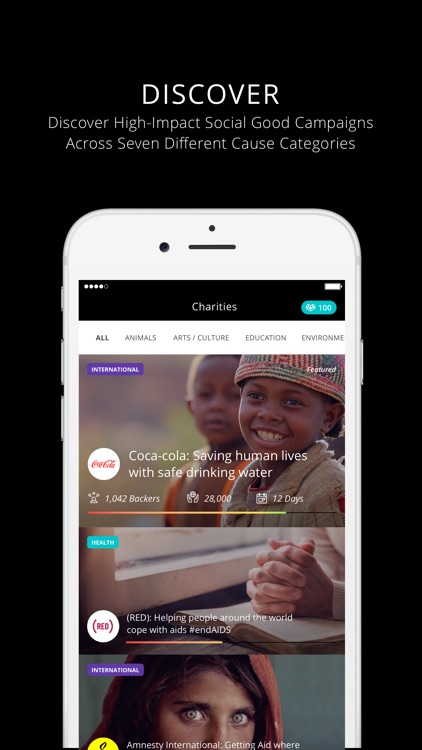 Movements - fund social good with spare change
