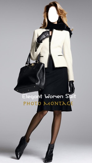 Elegant Women Suit Photo Montage