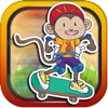 Banana Skate Monkey Rush - Speedy Maze Runner Survival Game