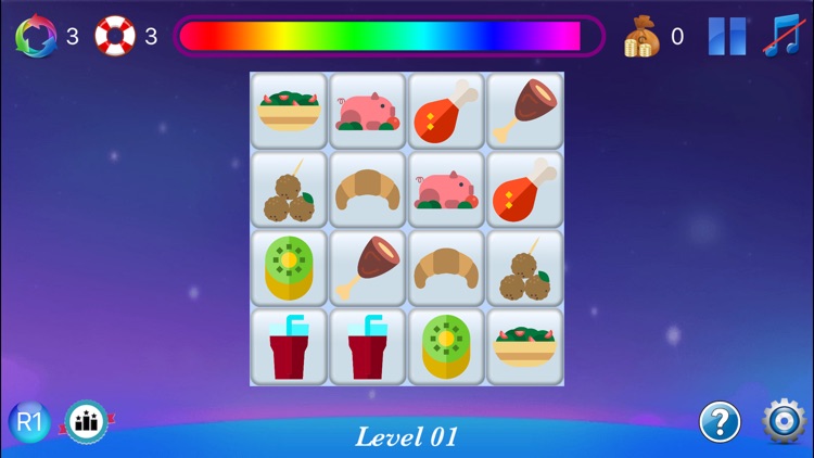 Onet connect Food - Classic puzzle game