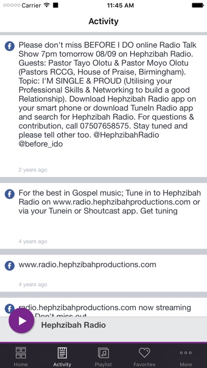 Hephzibah Radio App