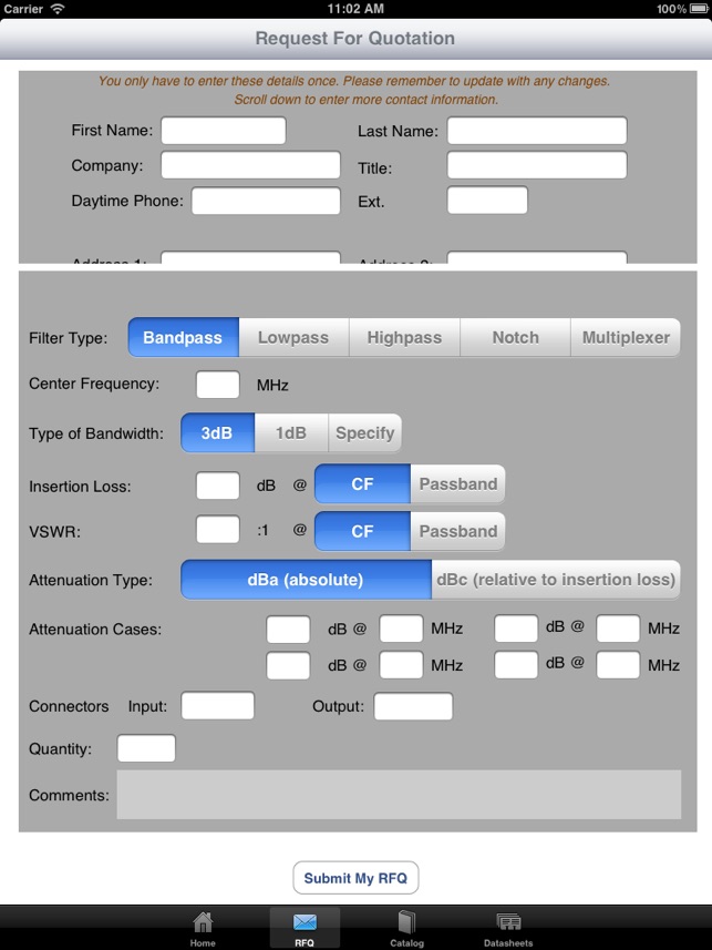 Reactel RFQ