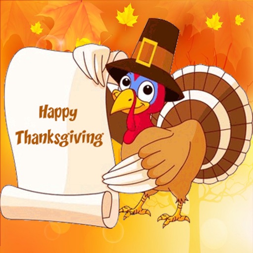 Happy Thanksgiving Day Greetings Card Maker Icon