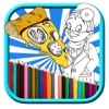 Kids Doctor Pizza Story Coloring Page Game Edition