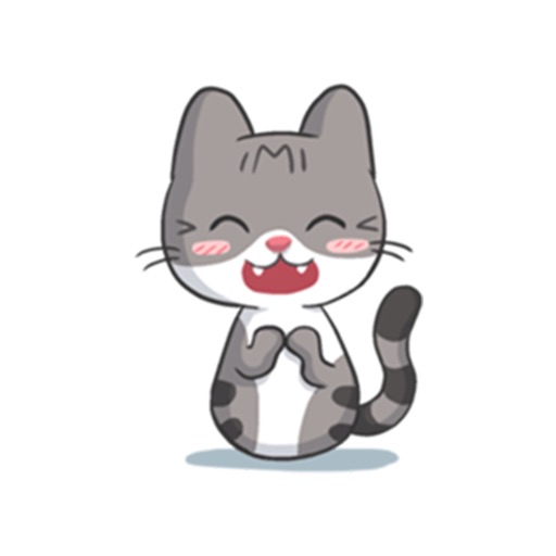 Funny Cat Sticker Icon