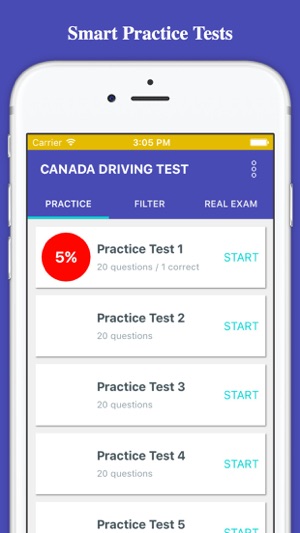 Quebec Canada Driving Test Exam