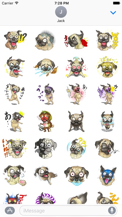 Cute Pug Stickers