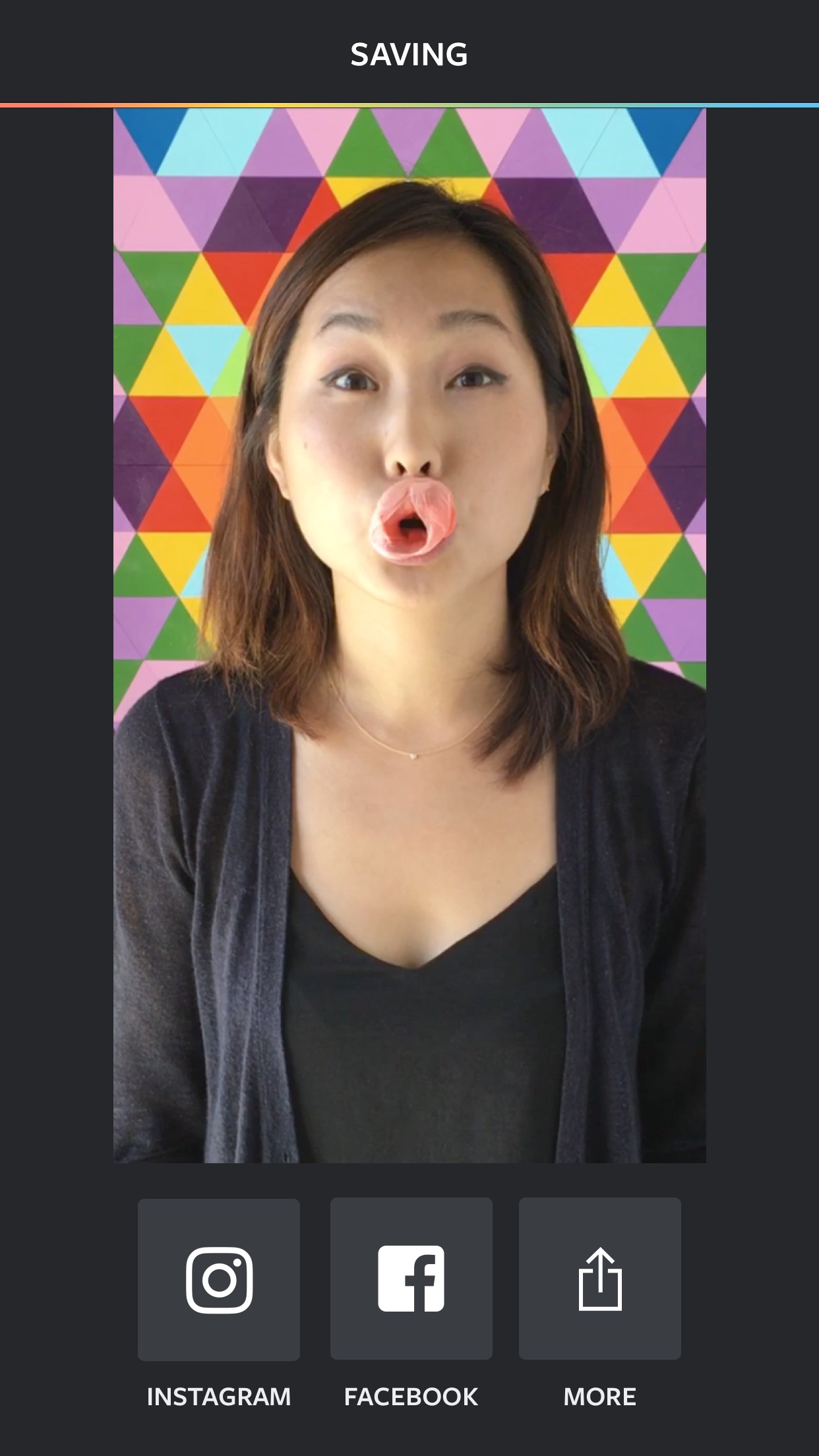 Screenshot do app Boomerang from Instagram