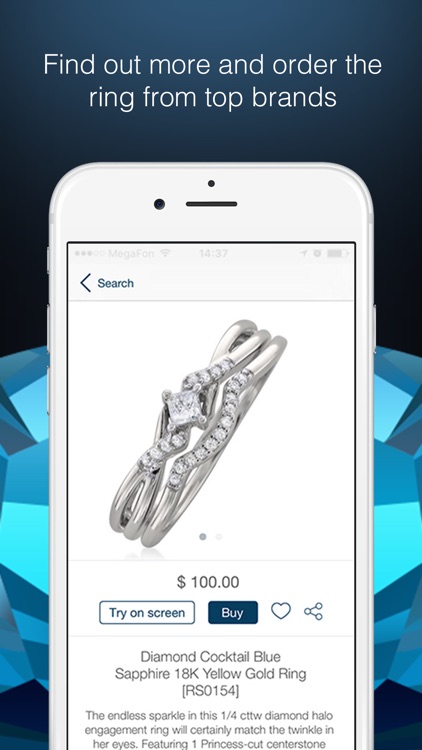 Shop4Rings-find and virtually try on best jewelry! screenshot-3