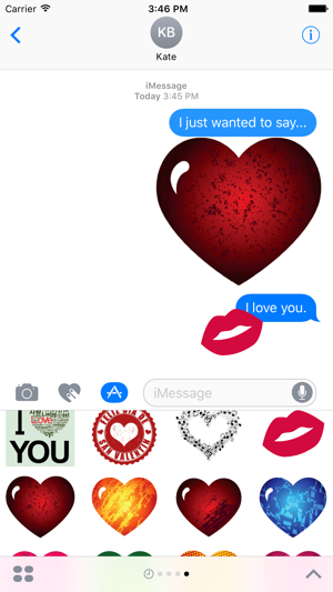 Valentines Day, Love, Hearts Stickers for iMessage(圖1)-速報App