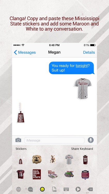 Hail State Emoji Keyboard