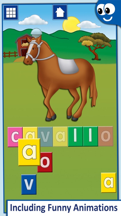 Italian First Words with Phonics: Kids Preschool Spelling & Learning Game