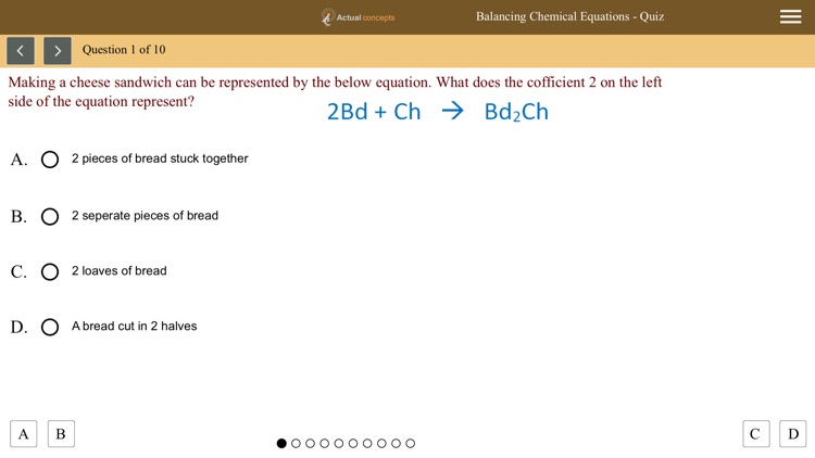 Gamily-Balancing Chemical Equations screenshot-4