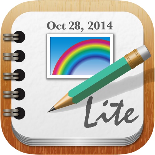 RainbowNote Lite: notebook/diary with photo calendar icon