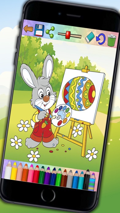 Paint the Easter egg – decorate and color bunnies screenshot 4