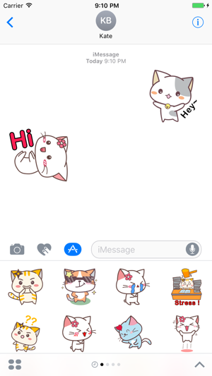 Cute Kitty Sticker for iMessage #1(圖2)-速報App