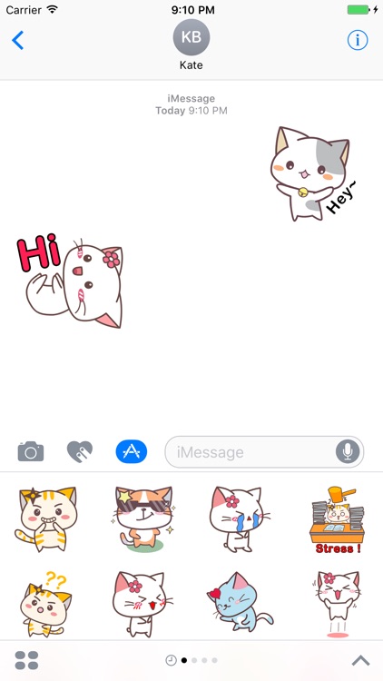 Cute Kitty Sticker for iMessage #1