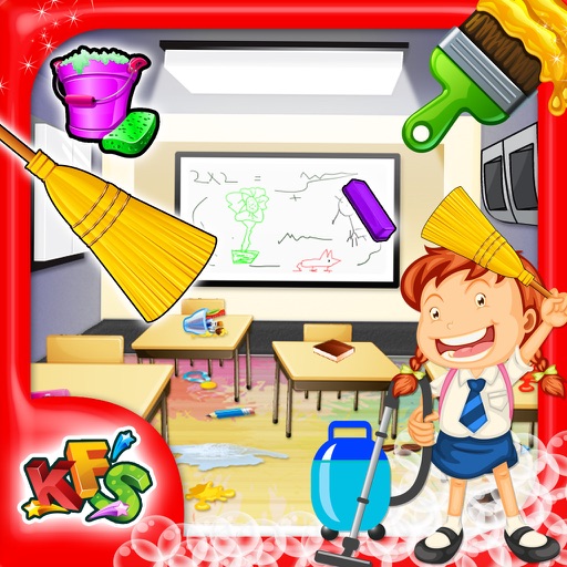 Class Room Wash – Kids Cleanup Game iOS App