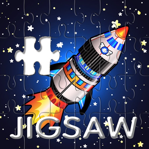 Space Warship Sliding Jigsaw Puzzle Free for Kids iOS App