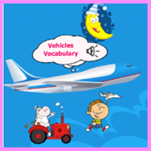 English vocabulary vehicle icon