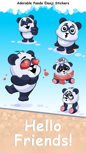 Adorable Panda Emoji Stickers(圖1)-速報App