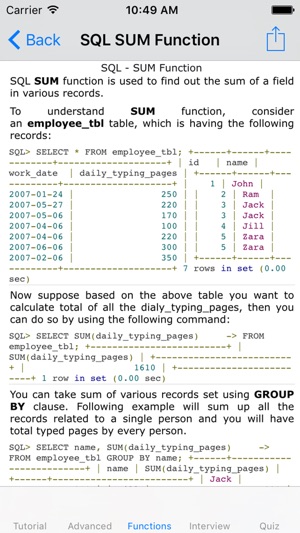 Learn SQL-tutorial|Advanced|Interview|Quiz|Manual(圖2)-速報App