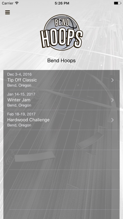 Bend Hoops