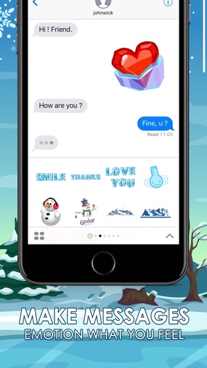 Frozen & Winter Stickers Keyboard Themes ChatStick(圖2)-速報App