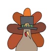 Thanksgiving Stickers and Emojis - Super Turkey!