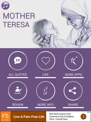 Skærmbillede 2 QuotesApp - Mother Teresa iphone