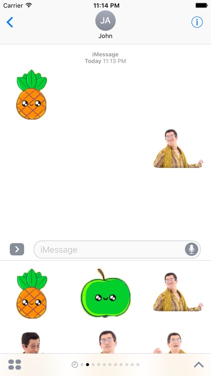 Pen Pineapple Emoji Stickers