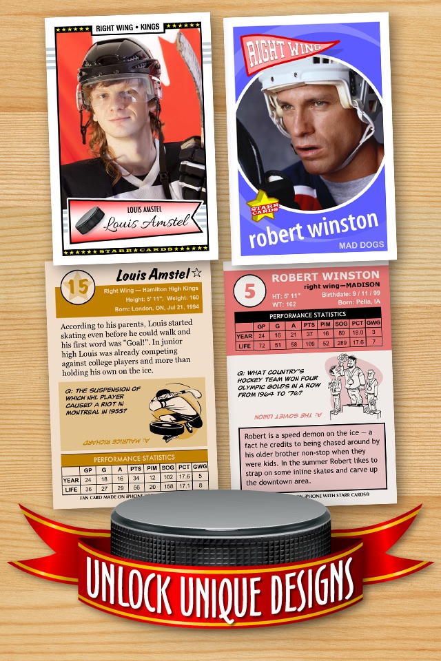 Hockey Card Maker - Make Your Own Custom Hockey Cards with Starr Cards screenshot 3