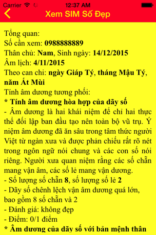 Tử Vi 2016 - Bính Thân screenshot 3