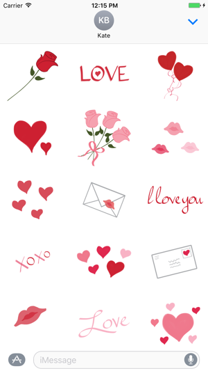 Love stickers - heart cheer flower sticker pack(圖2)-速報App