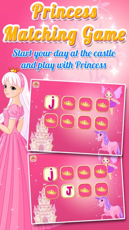 Princess Matching and Learning Game for Kids