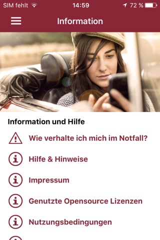 ERGO Kfz Notfallmelde-App screenshot 2