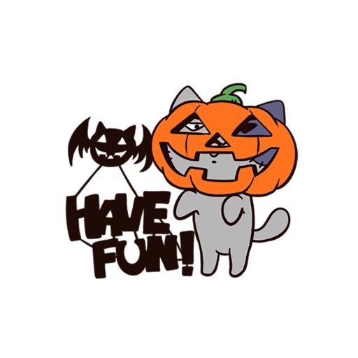Zombie Cat Party Stickers