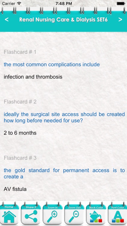 Renal Nursing Care & Dialysis 4000 Notes Exam Quiz screenshot-3