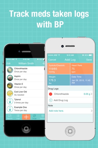 BP Wiz - Blood Pressure Log and Medication Tracker screenshot 3
