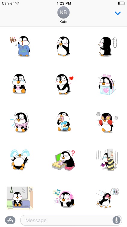 Black Penguin Sticker