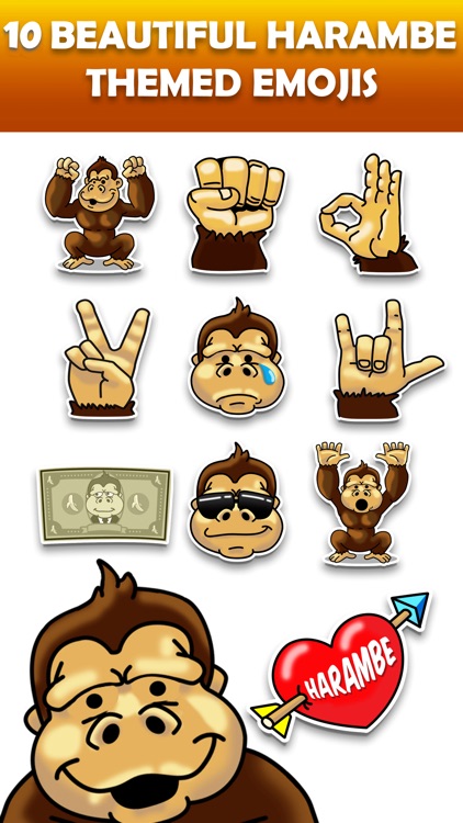 Harambemojis - Harambe Meme Emoji Keyboard