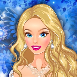 Blonde Bride in Wedding Salon - Dress up game