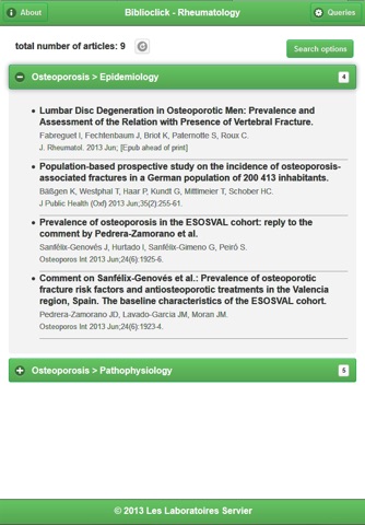 Biblioclick in Rheumatology screenshot 3